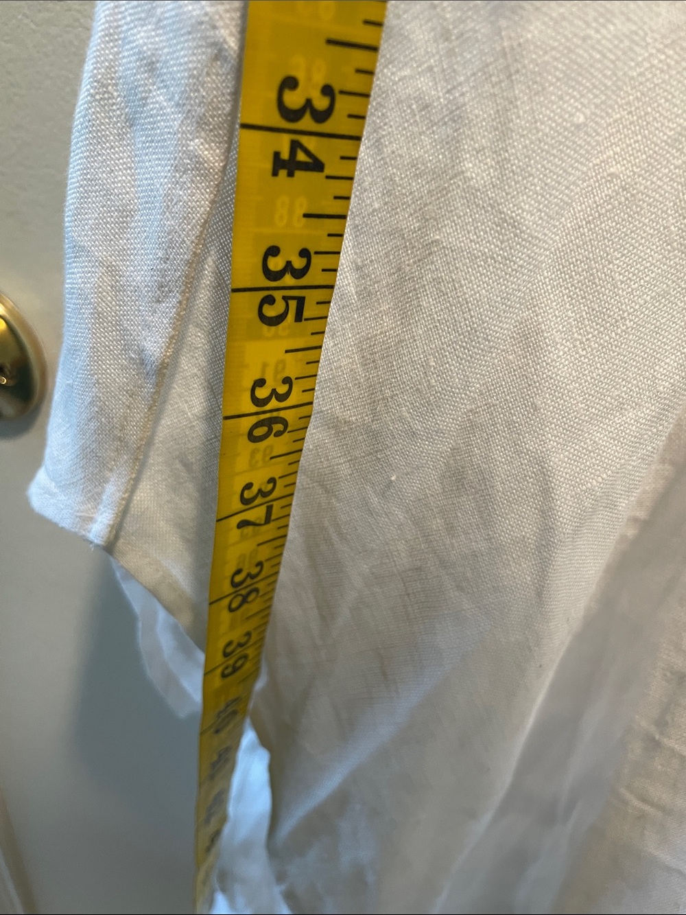 Mdnt:45 Gorgeous Avant Garde White Spaghetti-Strap Maxi Linen Dress — image 5 of 8